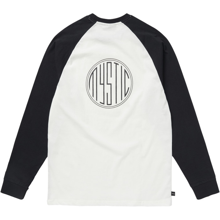 2023 Mystic T-shirt A Maniche Lunghe Scope Da Uomo 35105.23015 - Nero / Bianco